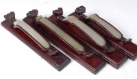 Lot 2334 - A matched set of four Chinese hardwood and...