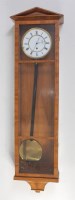 Lot 2424 - A circa 1900 walnut cased Vienna wall clock,...