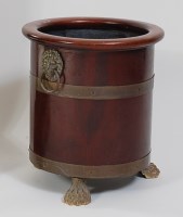 Lot 2466 - A 19th century mahogany and brass bound wine...