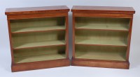 Lot 2477 - A pair of figured walnut and crossbanded...