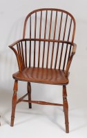 Lot 2482 - A 19th century elmseat and ash Windsor chair,...