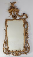 Lot 2484 - An early George III giltwood pier mirror,...