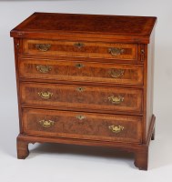 Lot 2489 - A figured walnut crossbanded and further...