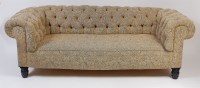 Lot 2494 - A Victorian style three-seater Chesterfield,...