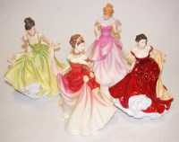 Lot 24 - Four Royal Doulton figurines, comprising;...