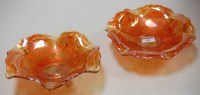 Lot 30 - A pair of Marigold carnival glass shallow bowls