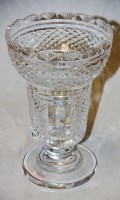 Lot 31 - A Waterford cut crystal pedestal vase, in the...