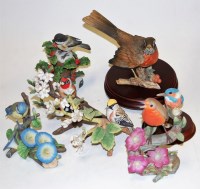 Lot 37 - A collection of Franklin porcelain bird...
