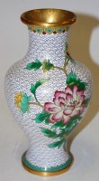 Lot 49 - A Japanese cloisonné vase, of baluster form,...