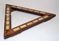 Lot 55 - A Victorian rosewood and boxwood strung crib...