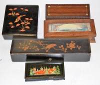 Lot 70 - A Victorian rosewood and simulated rosewood,...