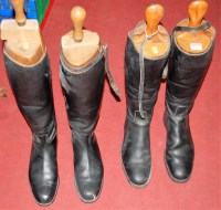 Lot 91 - A pair of gentleman's black leather calf...