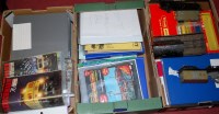 Lot 97 - Three boxes of miscellaneous railway related...