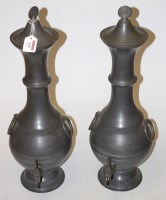 Lot 114 - A pair of early 20th century French pewter...