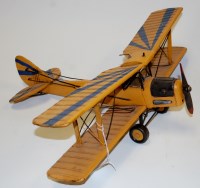 Lot 119 - A Lesser & Pavey Ltd tinplate model of a bi-plane