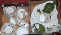 Lot 172 - Two boxes of miscellaneous china to include...