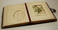 Lot 177 - Two Victorian leather bound photograph albums...