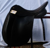 Lot 16 - Saddle Excelle dressage 18¼'' black wide fit S/H