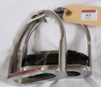 Lot 63 - 4¼'' Standard OPS stirrup irons