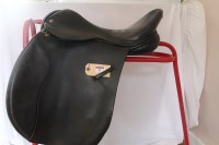 Lot 87 - Saddle Ideal GP black 17'' wide fit S/H