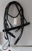 Lot 110 - Albion double bridle with rubber reins C/S...