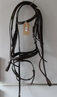 Lot 111 - Barnsby bridle F/S flash bridle 5/8'' cheeks...