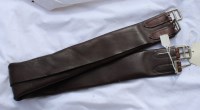Lot 214 - Girth leather 3 Fold havana 40'' S/H