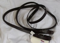 Lot 231 - Barnsby havana 7/8'' reins non-cut with...