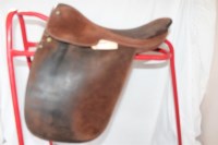 Lot 252 - Saddle English Show close contact brown suede...
