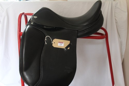 Lot 334 - Saddle Jaguar XKC dressage black 17½'' extra...