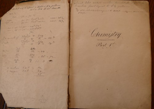 Lot 2016 - Mss notebook, approx 17 x 23cm, approx 150pp,...