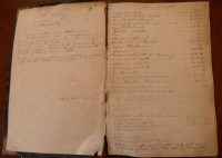 Lot 2017 - Mss notebook, approx 18 x 27cm, approx 150pp,...