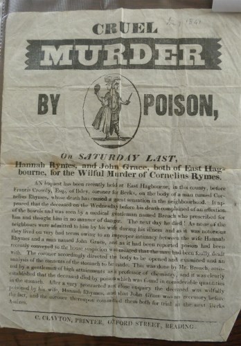 Lot 2029 - An 1841 handbill relating to the murder of...
