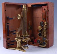 Lot 2048 - Alfred Swaine Taylor's microscope, a circa...