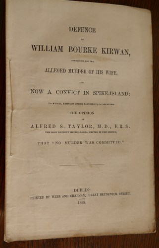 Lot 2061 - Defence of William Bourke Kirwan, condemned...