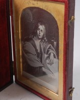 Lot 2141 - A leather cased daguerreotype, apparently...