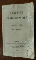 Lot 2170 - DAVANE, A., Annuaire Photographique pour...