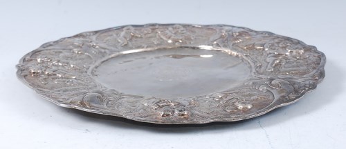Lot 2177 - A late 17th century Continental silver plate,...