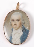 Lot 2192 - Circa 1800 English school - Bust portrait of...