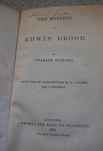 Lot 2256 - DICKENS Charles, The Mystery of Edwin Drood,...