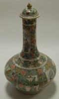 Lot 5 - A 19th century Chinese Canton porcelain bottle...