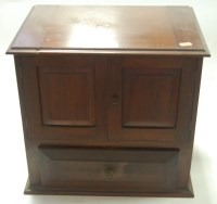 Lot 123 - A mahogany instrument cabinet, early 20th...