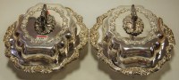 Lot 139 - A pair of Victorian silver plated entree...