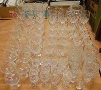 Lot 152 - Assorted glassware to include wines, beakers,...