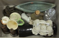 Lot 168 - A box of mixed ceramics to include Crown Devon...