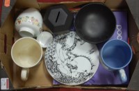 Lot 179 - A box of miscellaneous china, to include; HRH...