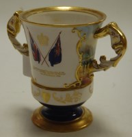 Lot 191 - An Aynsley porcelain commemorative twin...
