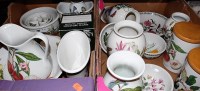 Lot 55 - Two boxes of assorted Portmeirion tablewares,...