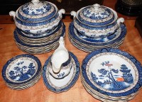 Lot 87 - A Booth's part dinner service, transfer...