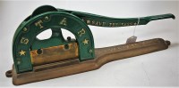 Lot 93 - A green painted and brass mounted Star Tobacco...